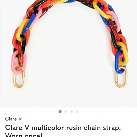 ISO Clare V Colorful Resin Chain Accessory - Picture 3 of 3